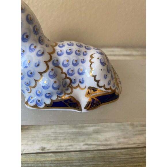 1994 Royal Crown Derby Imari Ram & Lamb Paperweights – Gold Stopper Bone China - Picture 13 of 15